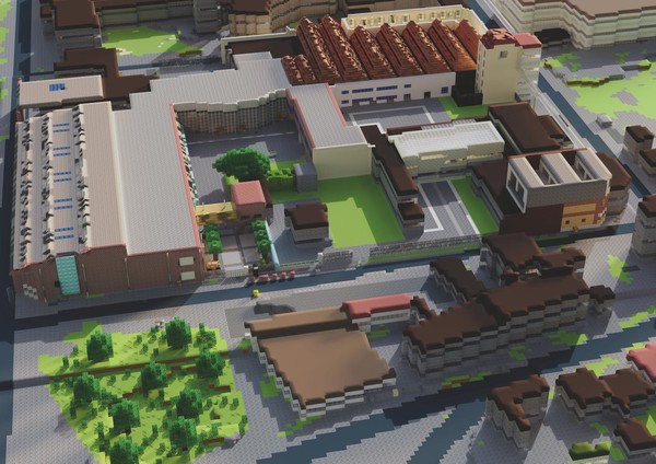 Lycée Denis Papin - La cour et le « QG » - année scolaire 2021/22 - Participants : Élèves de 2nde, deux enseignant·e·s, un urbaniste (O'zone), un designer et un chercheur (IRI)