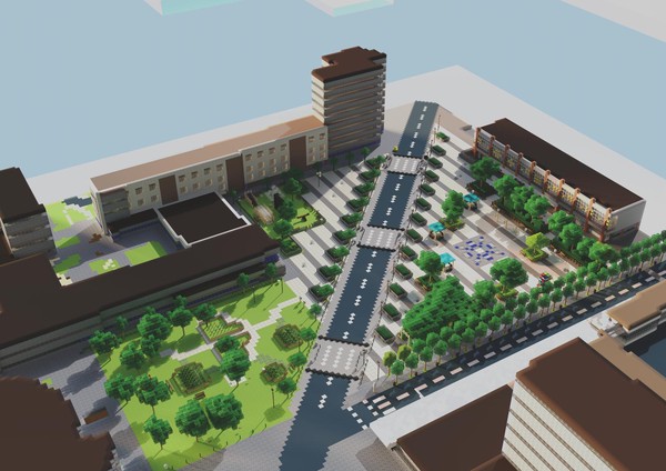 Lycée Denis Papin - La Place de la Fraternité - année scolaire 2021/22 - Participants : Élèves de 1ère, deux enseignant·e·s, un urbaniste (O'zone), un designer et un chercheur (IRI)